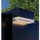 Aluminium Ankerplatte für Pfosten 80x80 R7016
